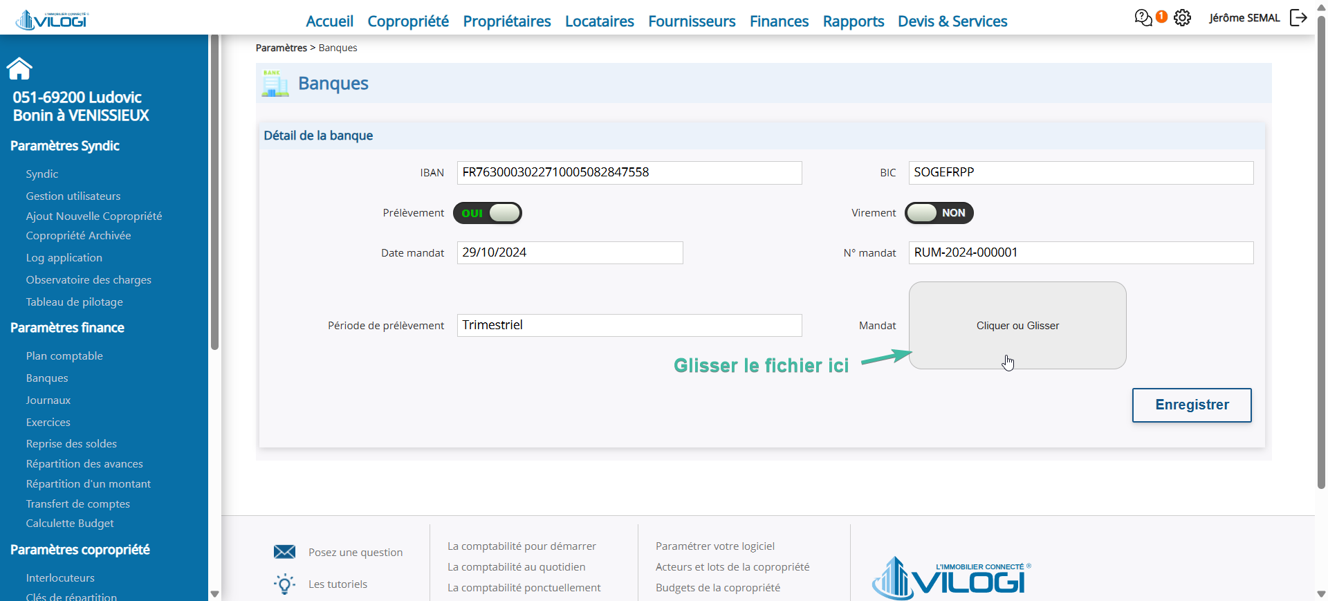 Ajout du mandat signé sur la fiche du propriétaire - 2 Tutoriel logiciel immobilier pour syndics et administrateurs de biens
